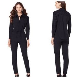 Nene Leakes Stretch Black Zip Jumpsuit